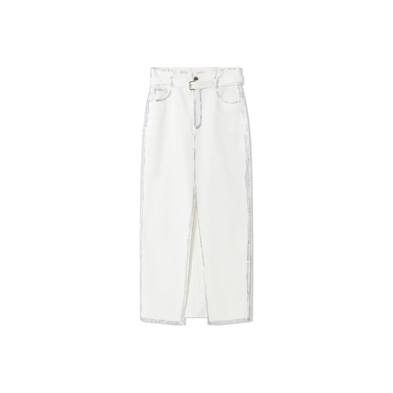 COVERINS Denim Long Skirt Women's White