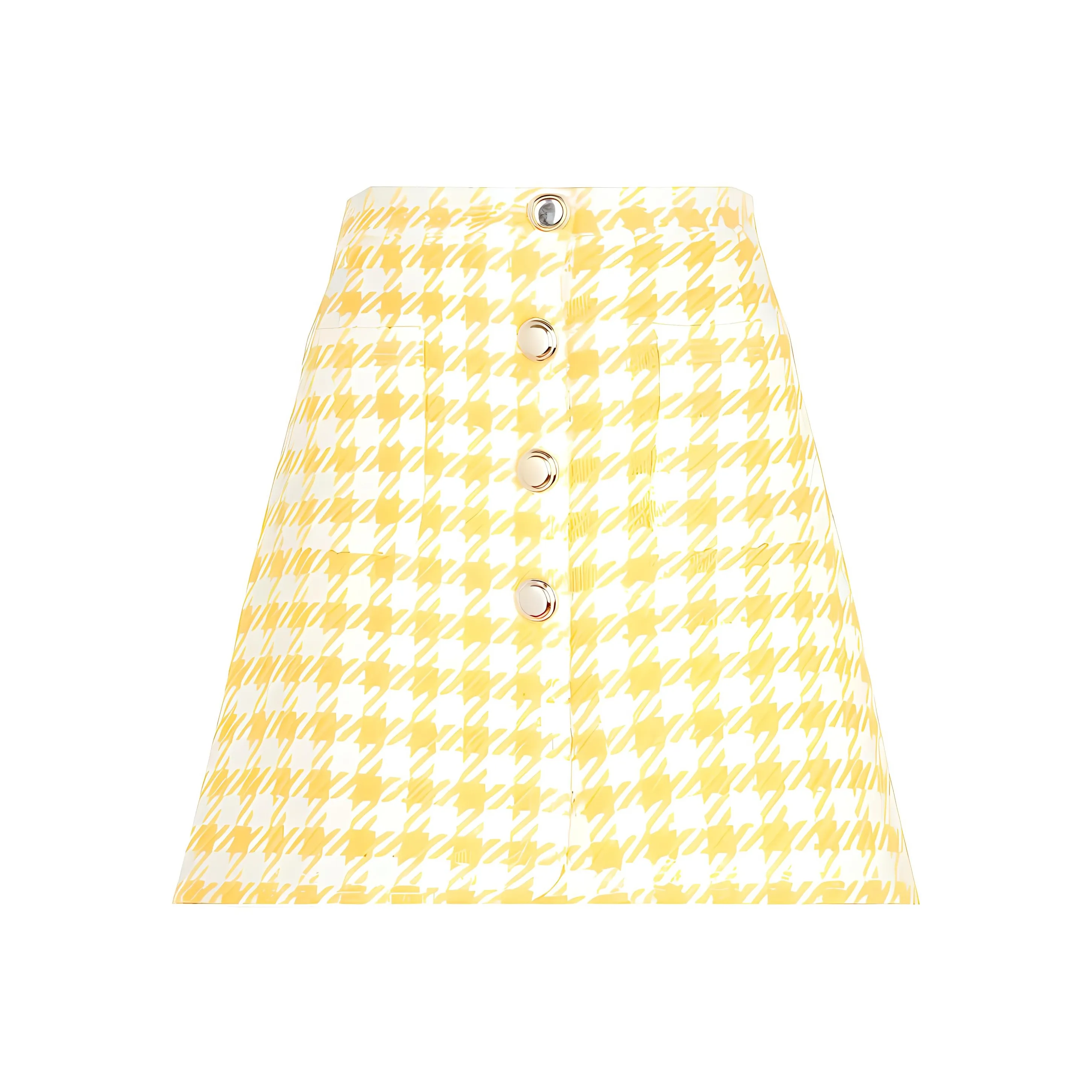MIU MIU SS22 Casual Short Skirts Women's Yellow
