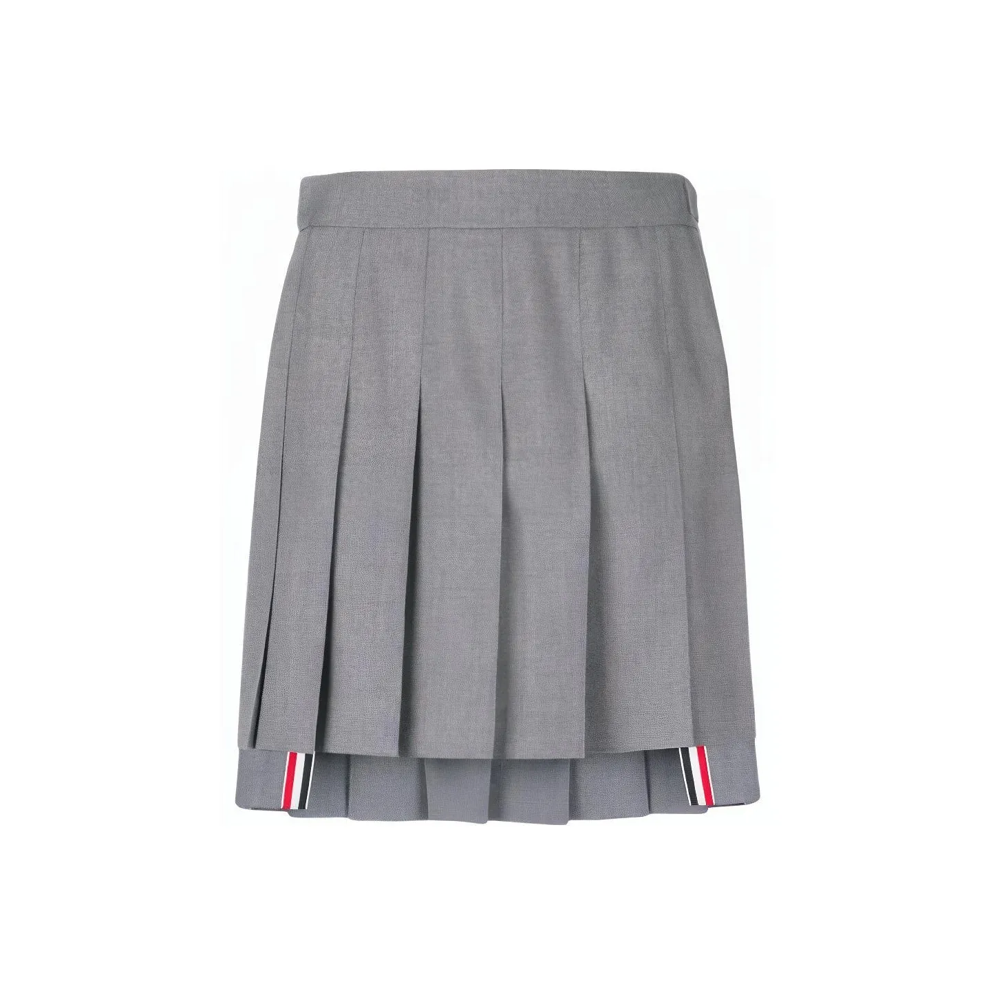 THOM BROWNE· Leather Short Skirts Summer Women's Gray