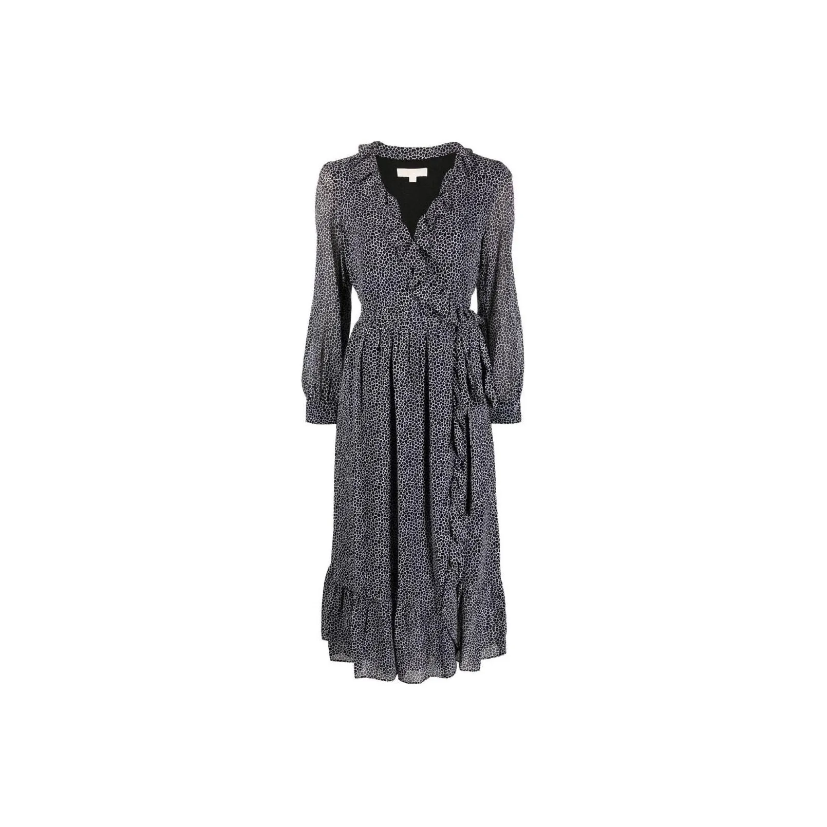 Michael Kors Ruffle-trim Belted Dress