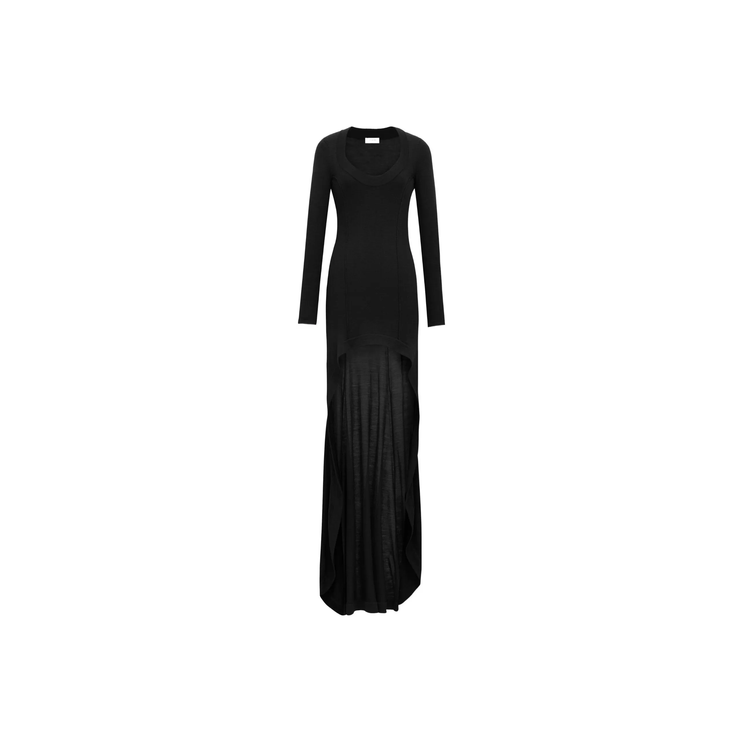 SAINT LAURENT SS24 Long Sleeved Dresses Women's Black