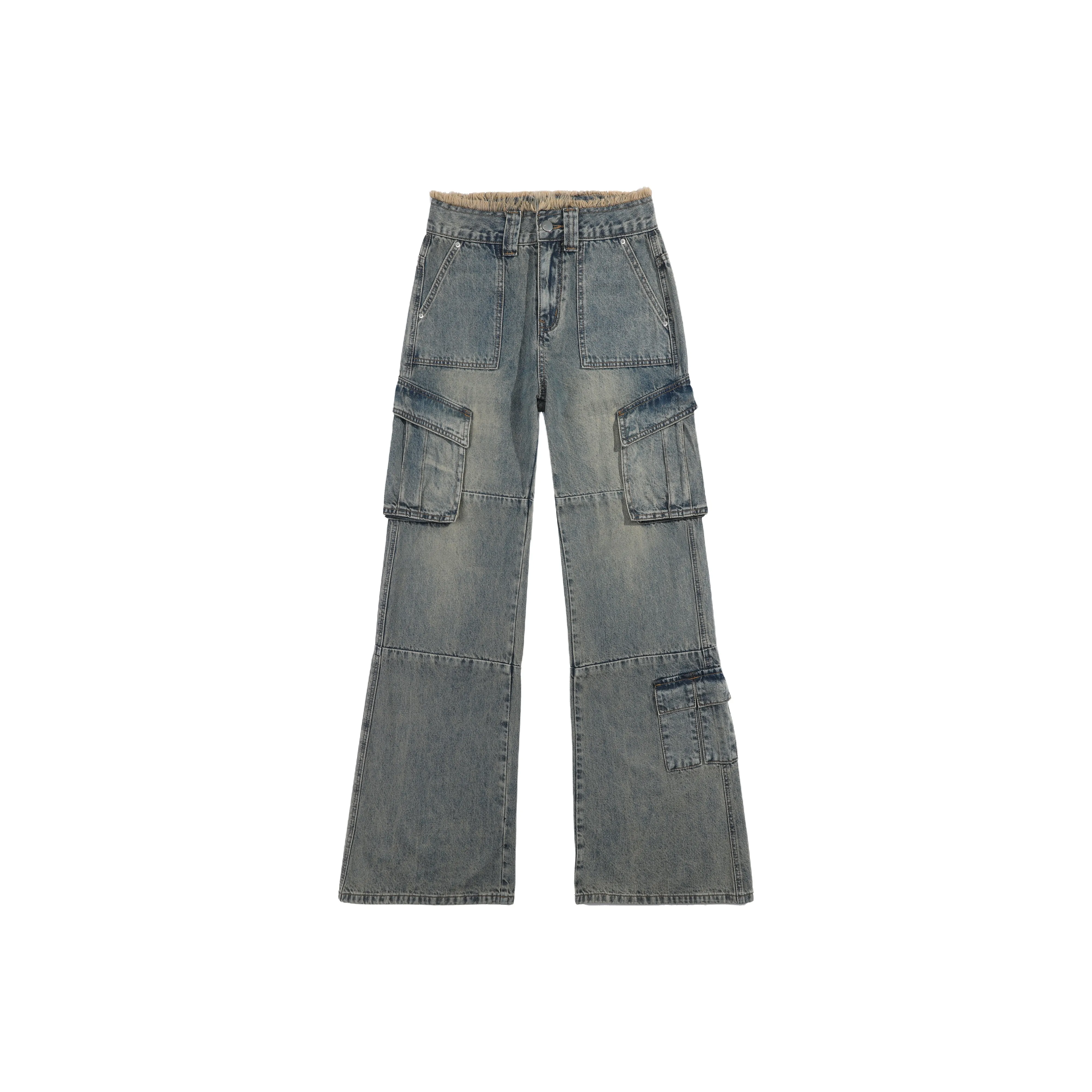 WOR XURNN Тертый край Рабочая одежда Джинсы Женские