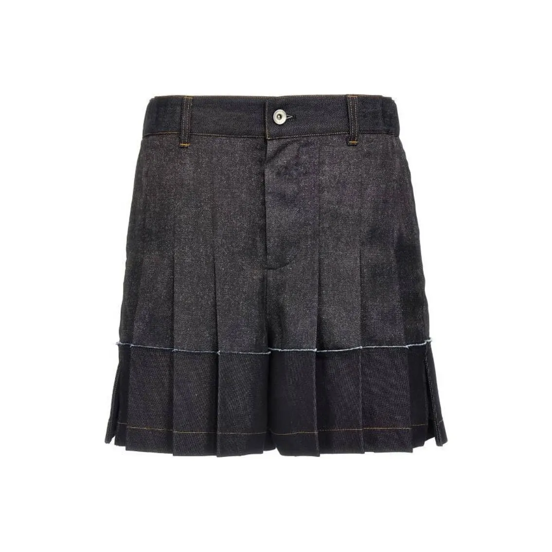 Sacai Wide Leg Flounced Shorts