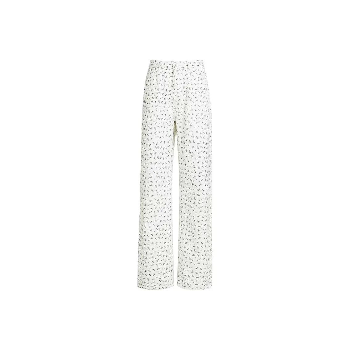 ZAVK Джинсы Женские Цветочные Белые