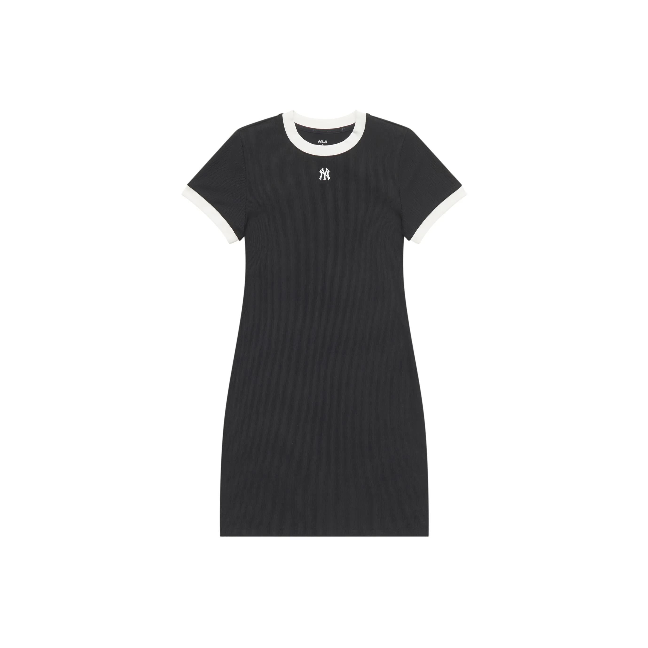 Mlb Base Logo New York Yankees Basic Collection SS25 Короткий рукав Платье Женское Черное