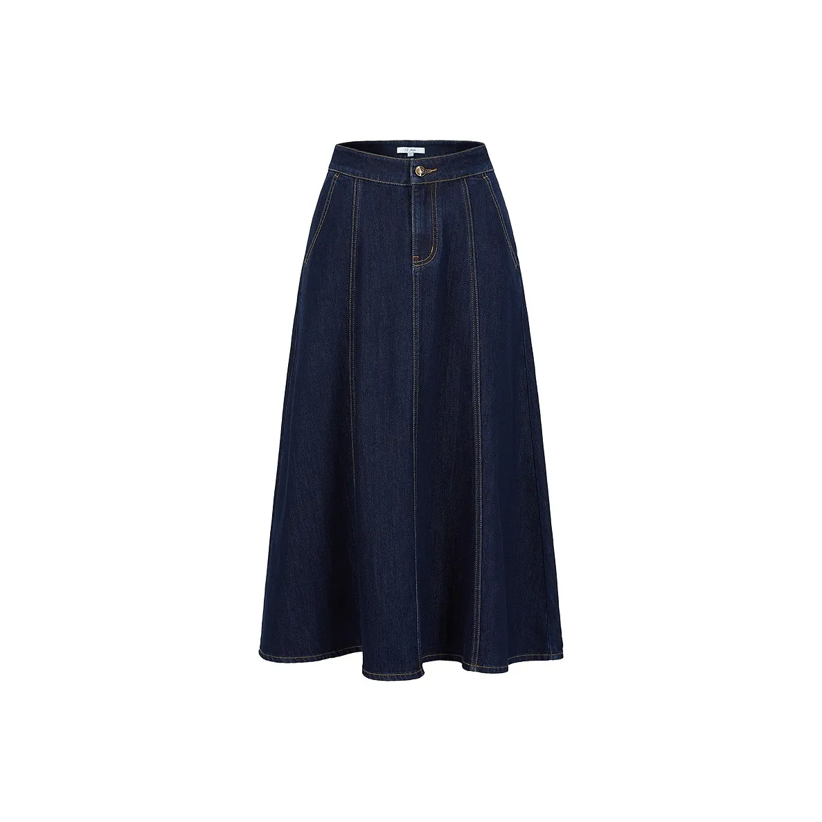 JZ. ANNAKRO Denim Long Skirt Women's Dark Blue