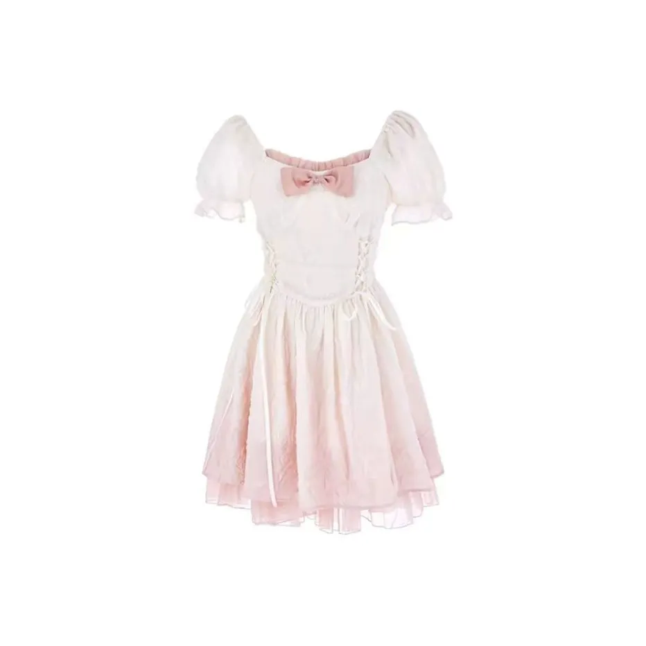 Lookinto Короткий рукав Платье Женское