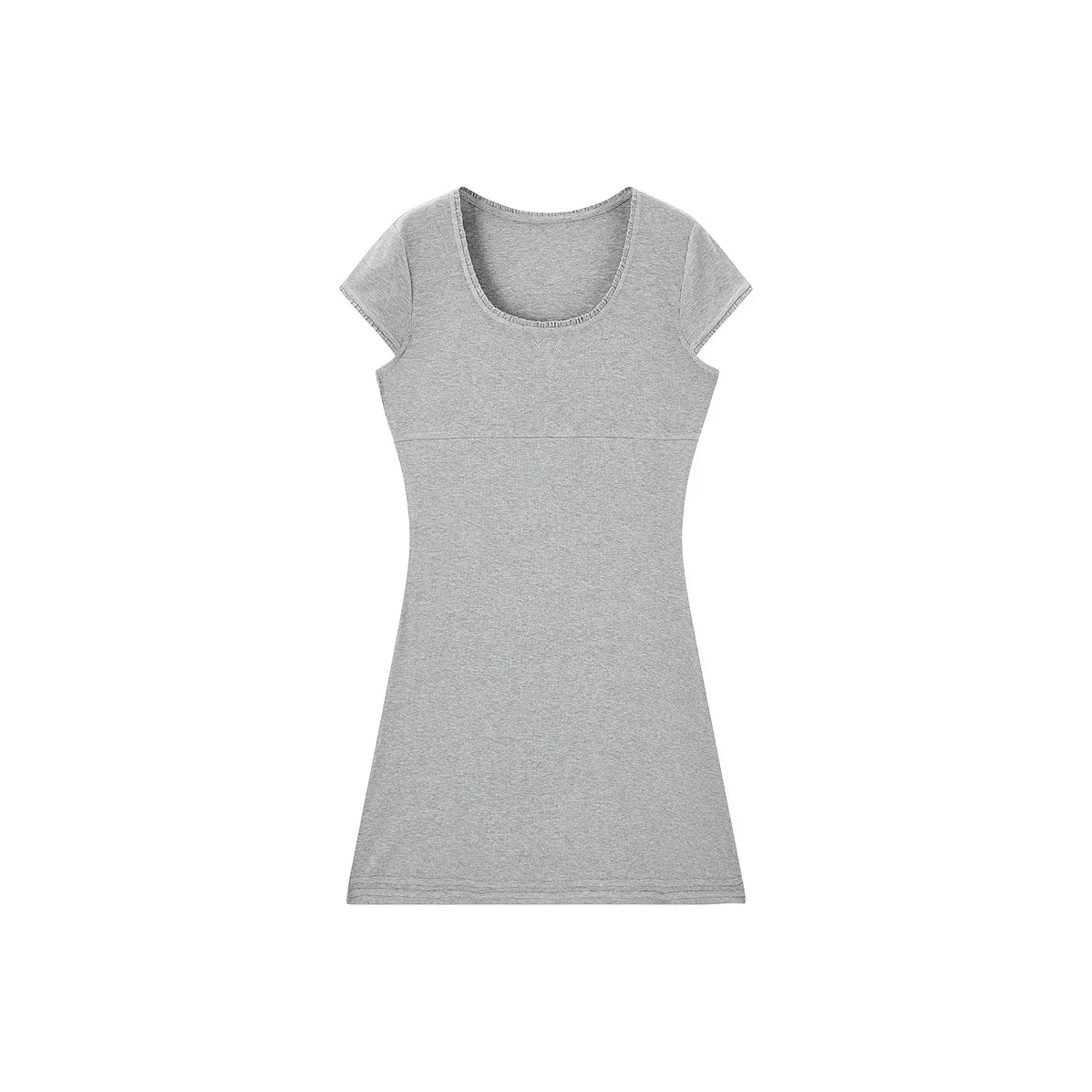 LEDIN Короткий рукав Платье Женское Серебристый Серый В наличии