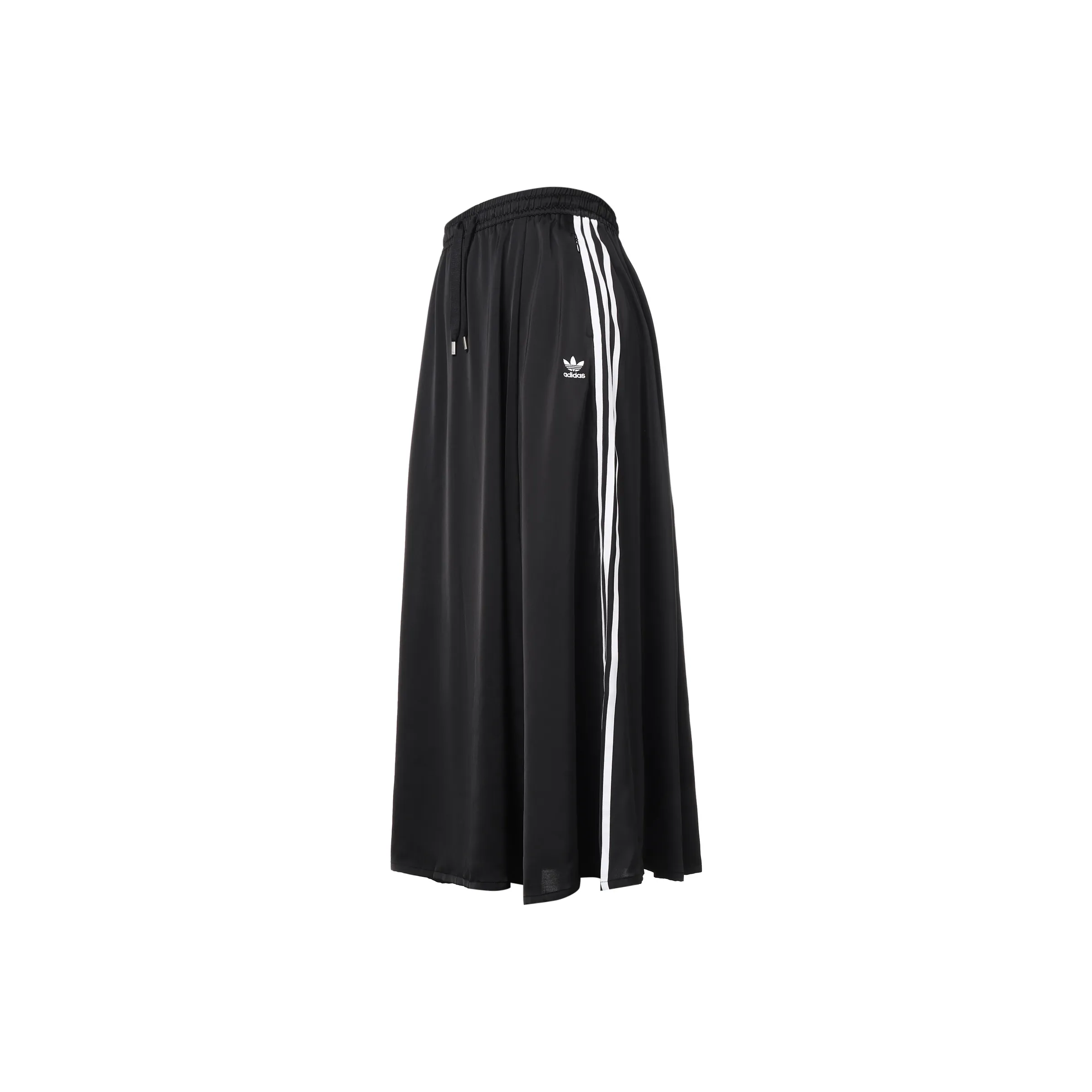 adidas originals Women's Satin Long Skirt Black