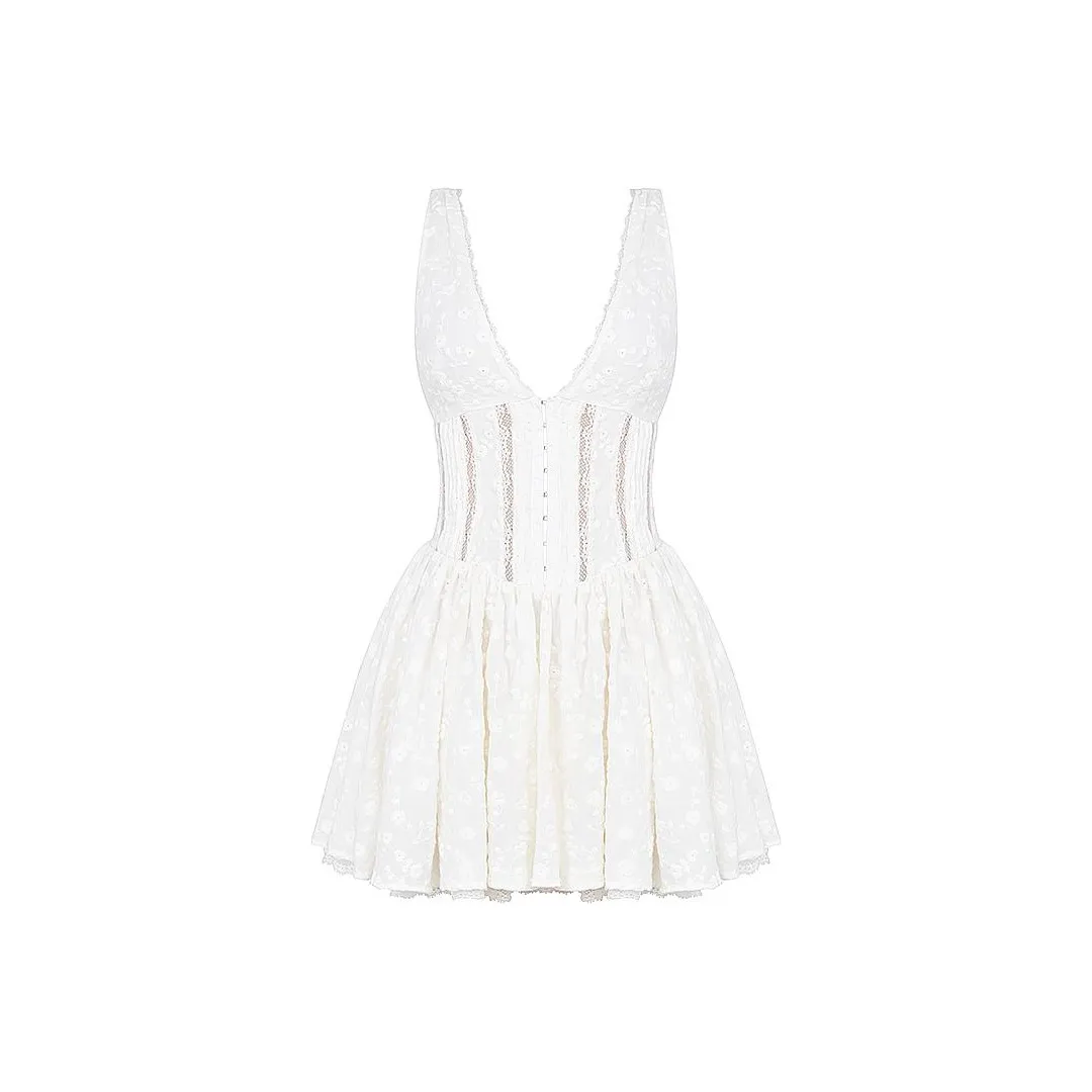 HOUSE OF CB SARITA Без рукавов Платье Женское Белое White