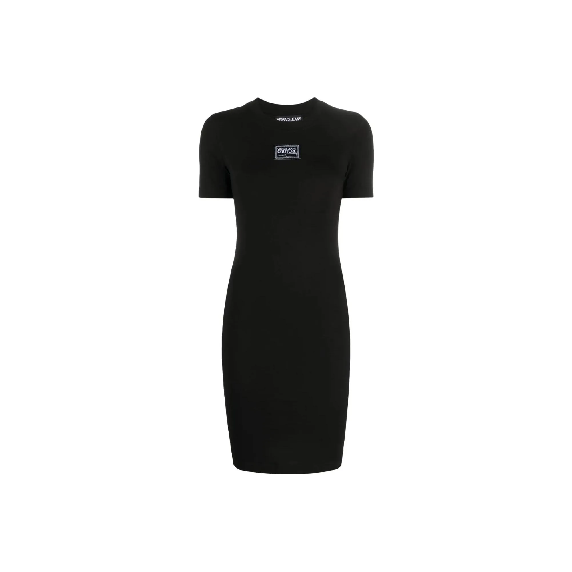 VERSACE JEANS COUTURE Logo Patch T shirt Dress