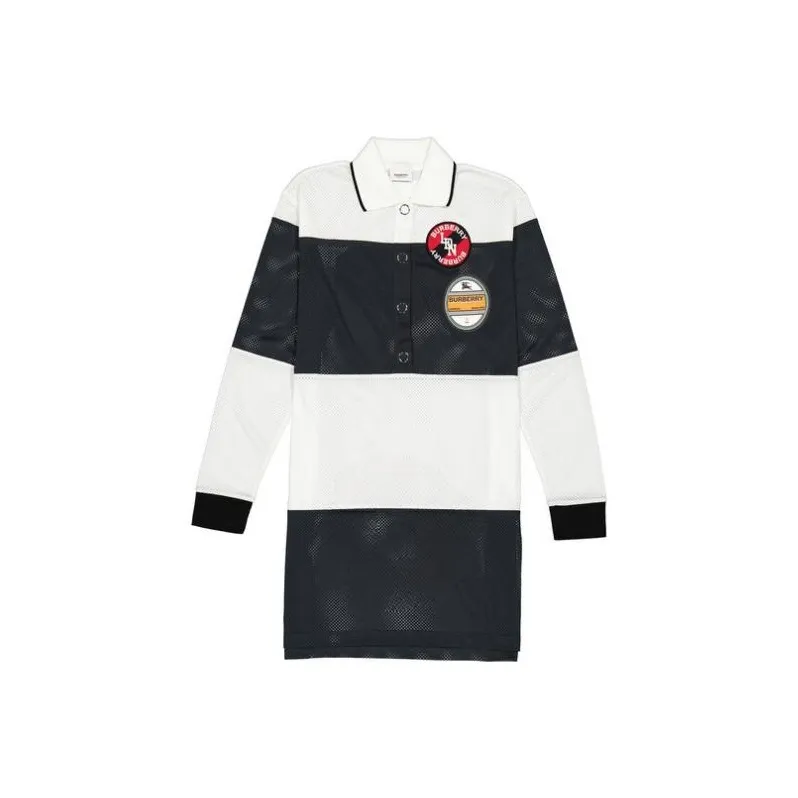 Burberry Длинное платье с длинными рукавами женское