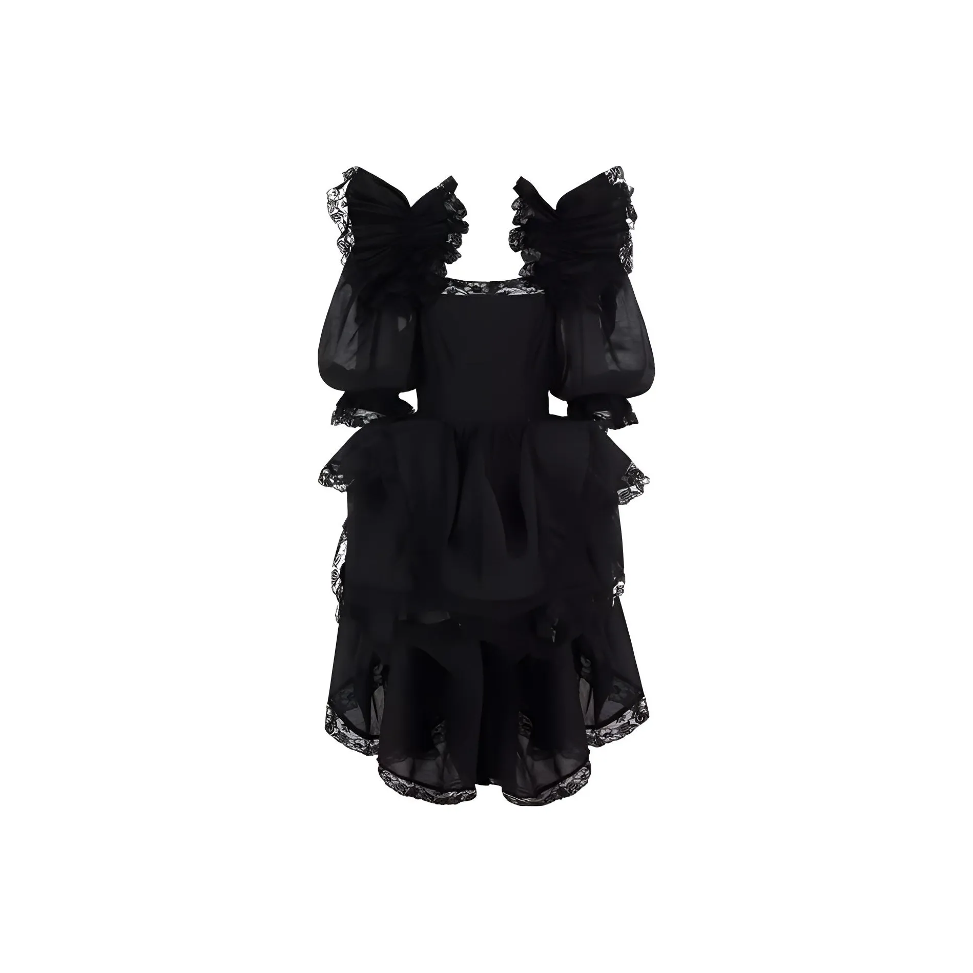 Selkie Short Sleeved Dresses Women's Black