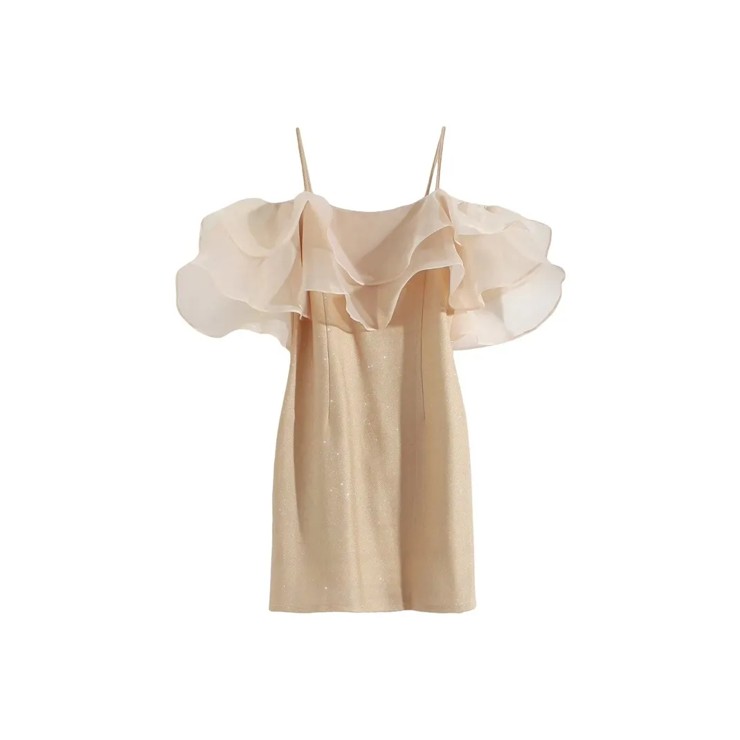 JOSR Slip Dresses Women's Champagne