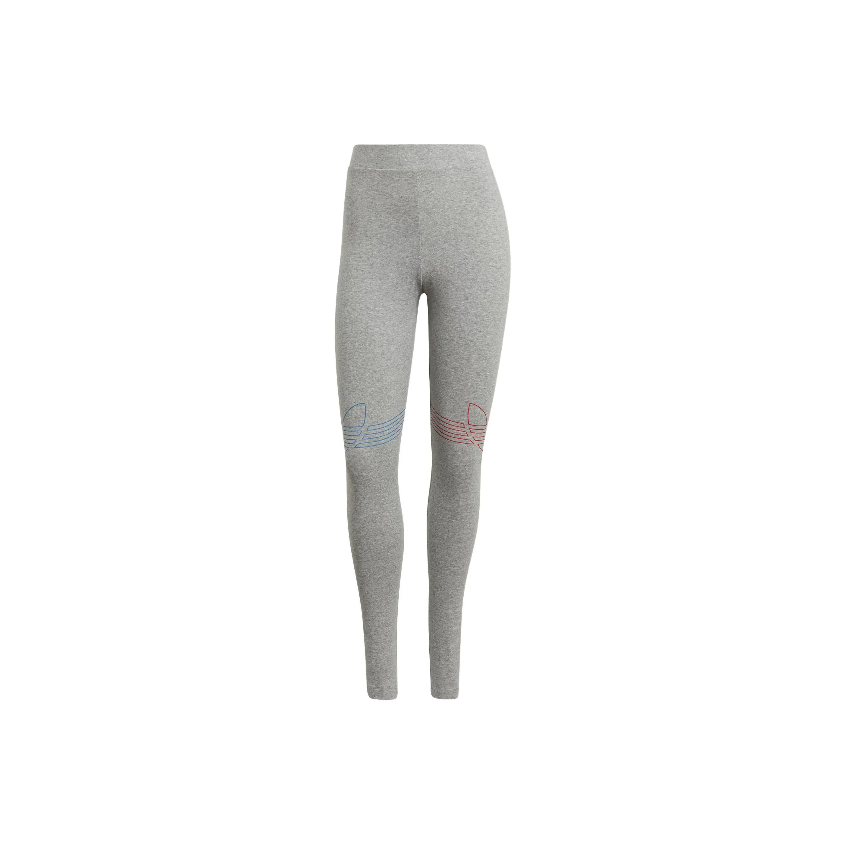 Adidas Originals Adicolor Loungewear Adicolor Tricolor Knitted Sports Pants Women's Medium Heather Gray