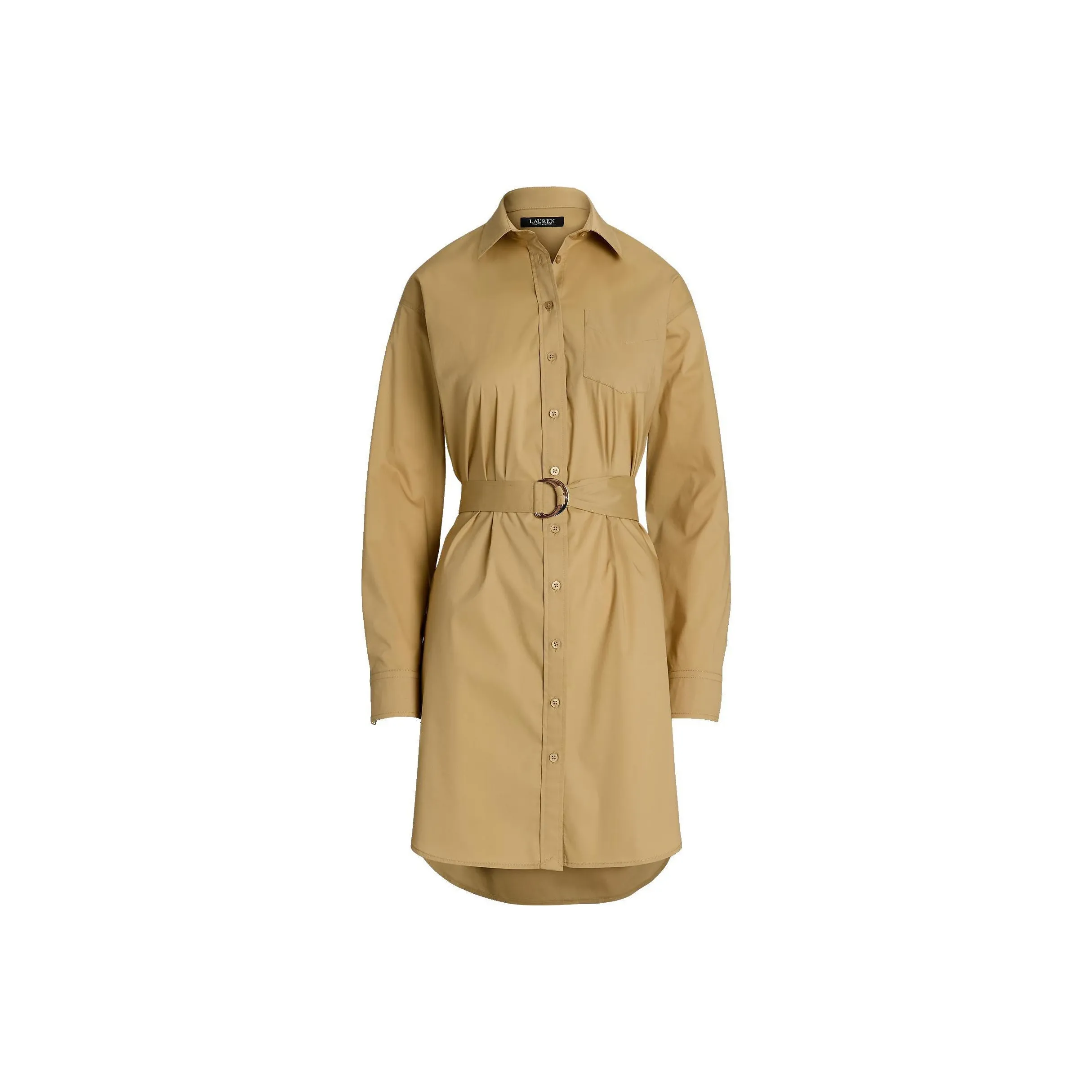 LAUREN RALPH LAUREN FW24 Long Sleeved Dress Women's Birch Brown