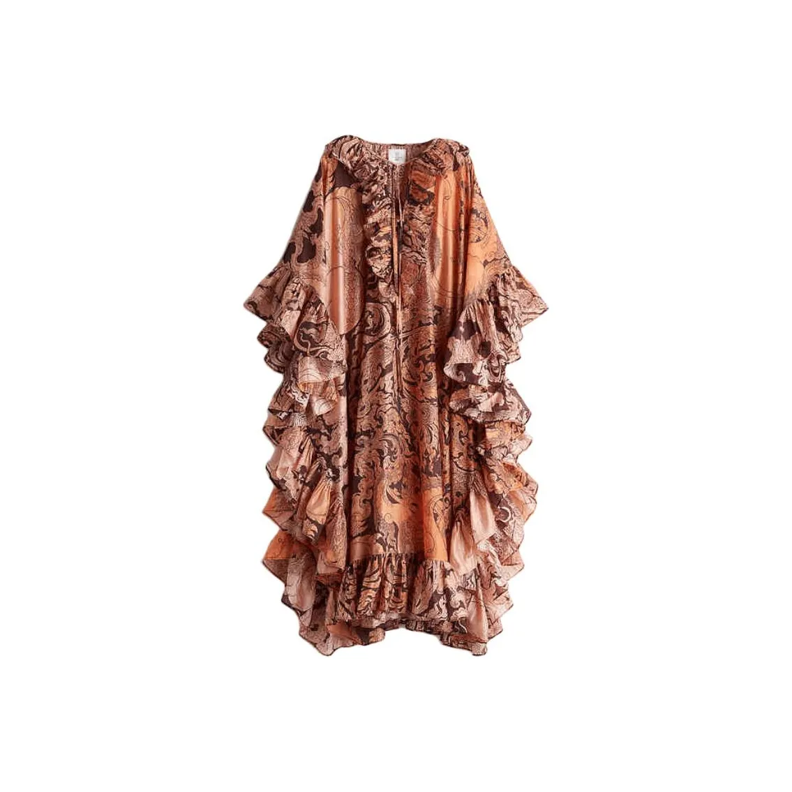 H&M THE WHITE LOTUS Collaboration Long Sleeved Dresses Women's Orange
