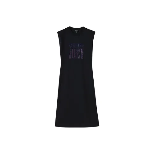 JUICY COUTURE Черное женское платье без рукавов