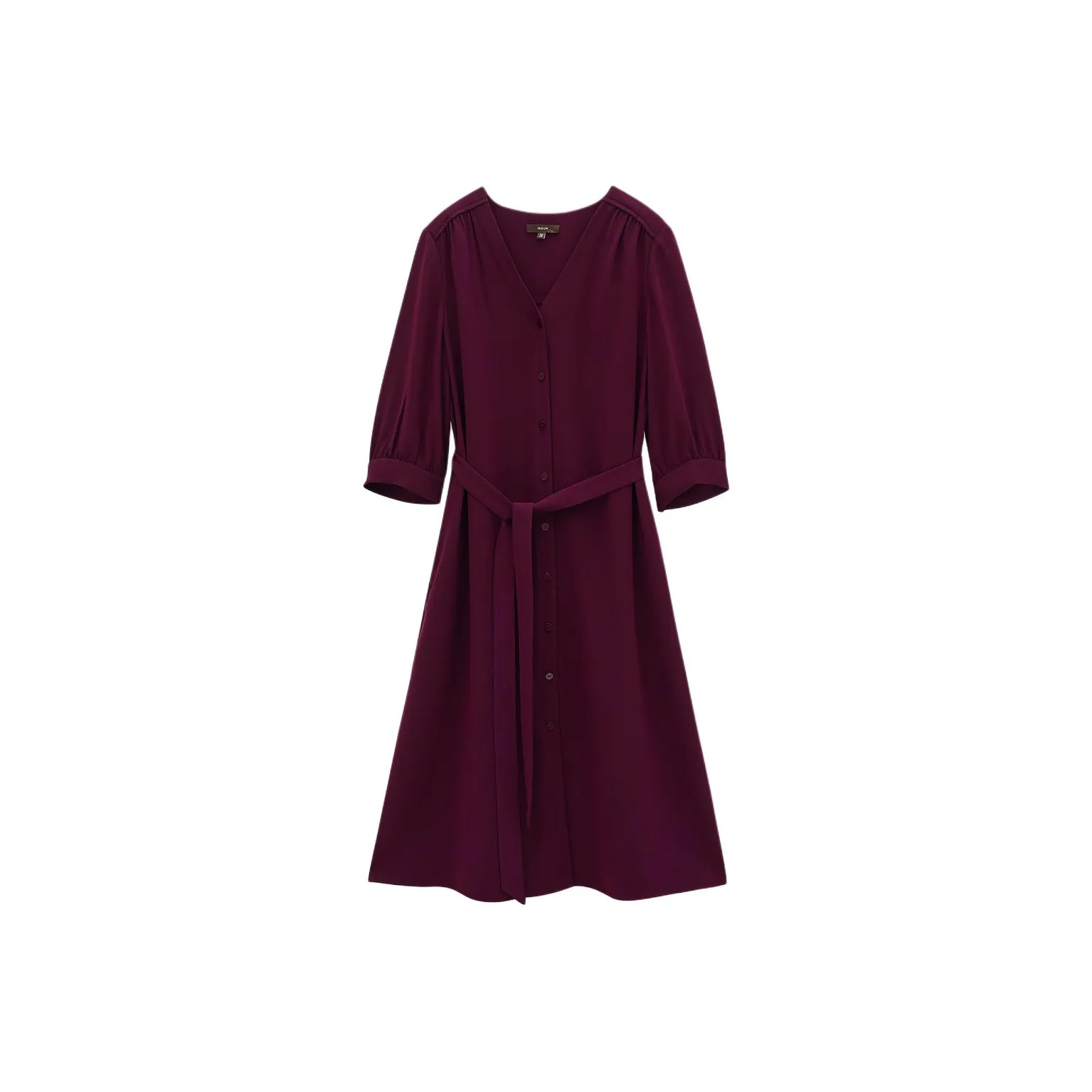 INSUN Короткий рукав Платье Женское Неон Фиолетовый