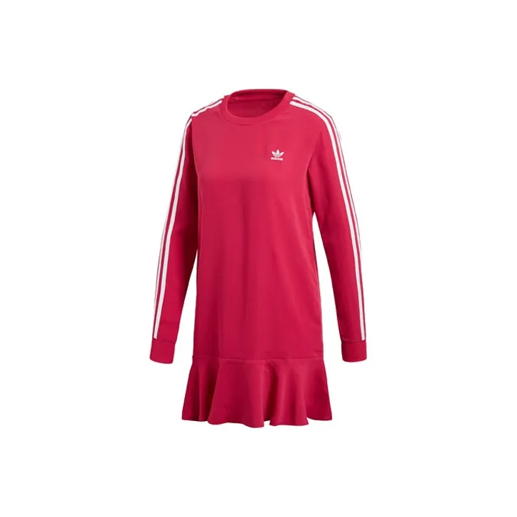 Adidas Originals Long Sleeved Dresses Women's Pink