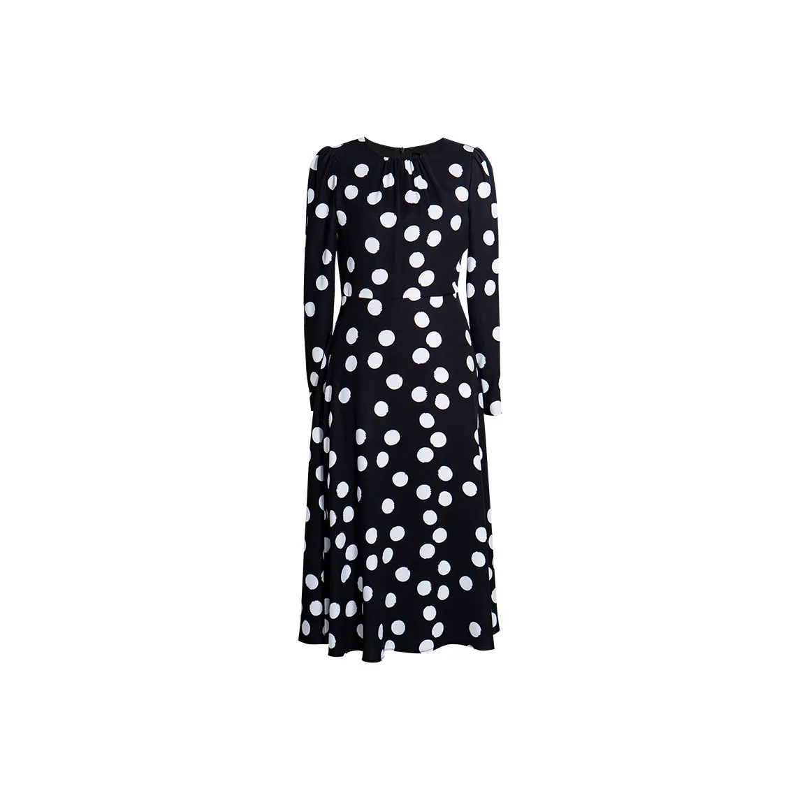 ROEYSHOUSE Длинное платье с длинными рукавами женское в горошек