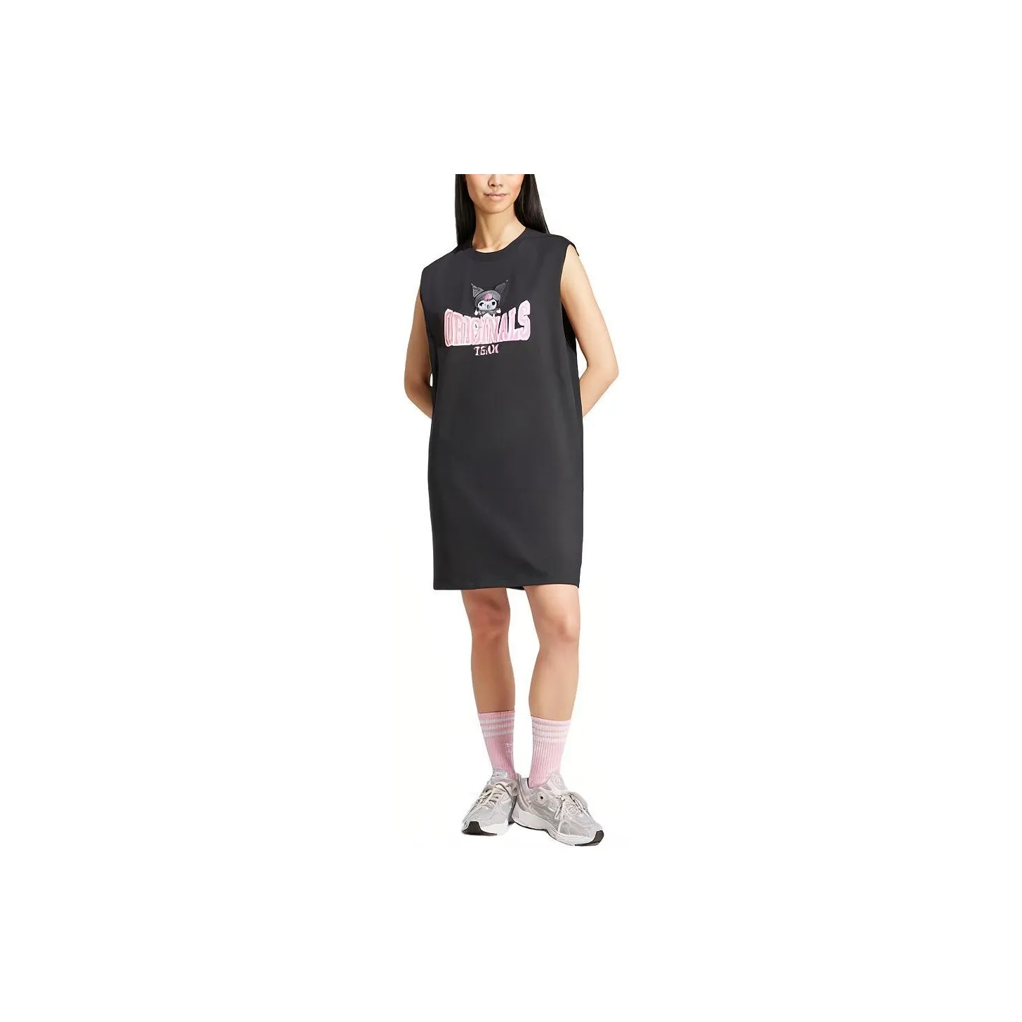 Adidas Originals x Hello Kitty/ Kuromi Tank Dress Sleeveless Dress Women's Black