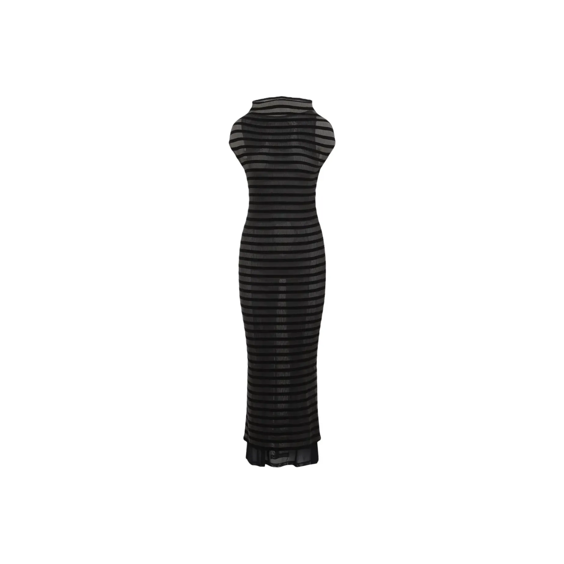 Jean Paul Gaultier Striped Maxi Dress