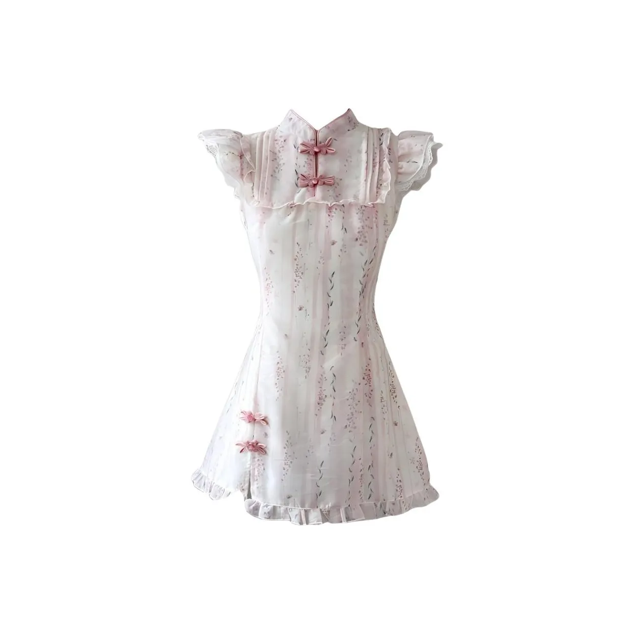 PAIN OR PLEASURE Short Sleeved Dress Women's Pink