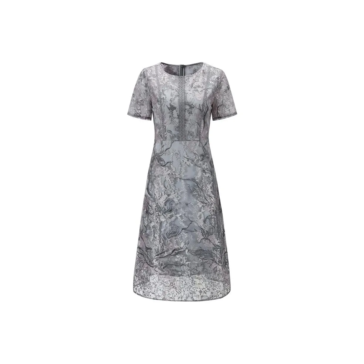 JZ. ANNAKRO Short Sleeved Dresses Women's Silver Gray Heather