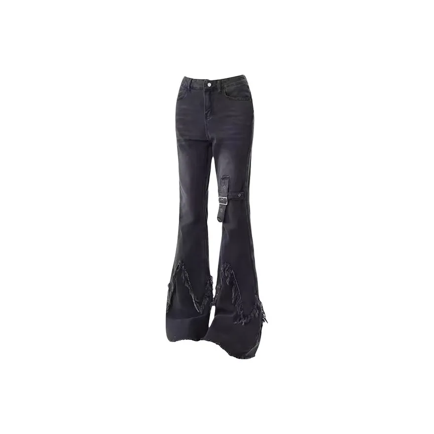 HUINIAN Черные Женские Джинсы