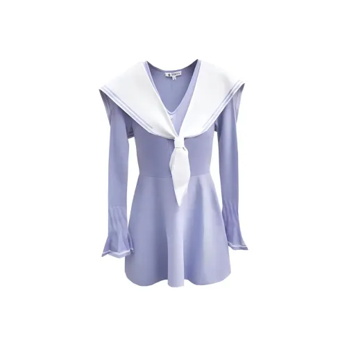 JORYAweekend Blue Женские Длинные Платья с Рукавами