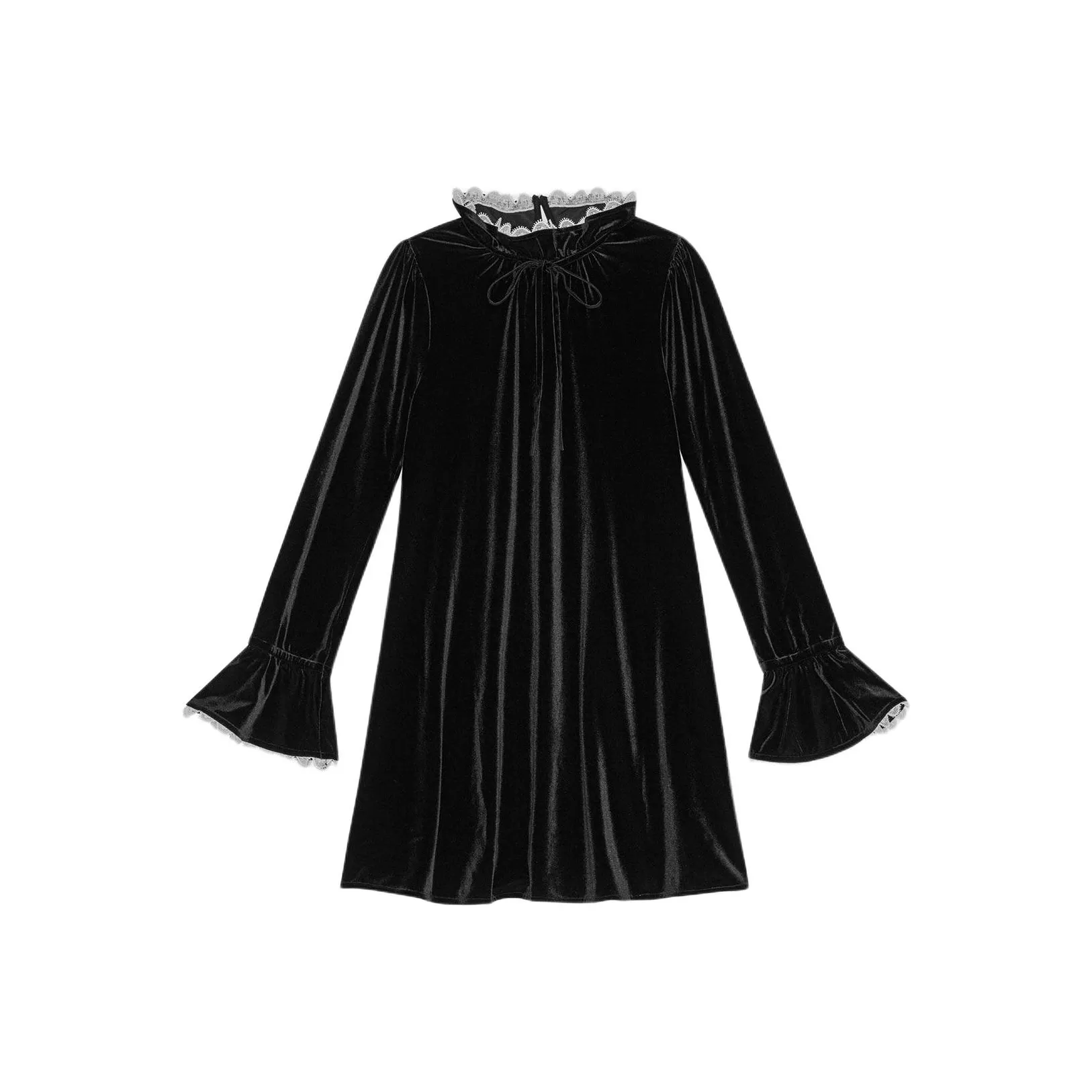 GANNI A line Velvet Mini Dress