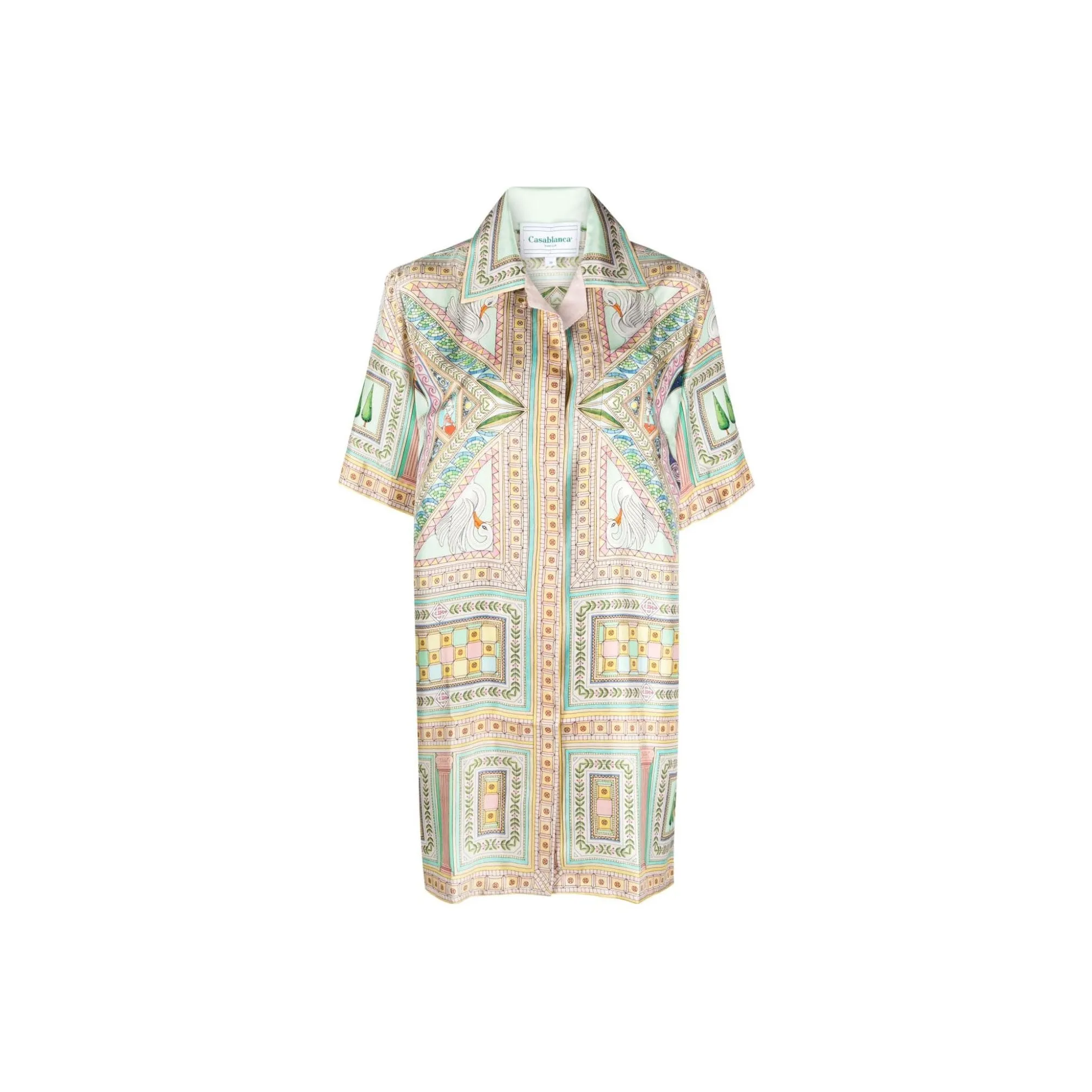 CASABLANCA Le Labyrinthe Silk Shift Dress
