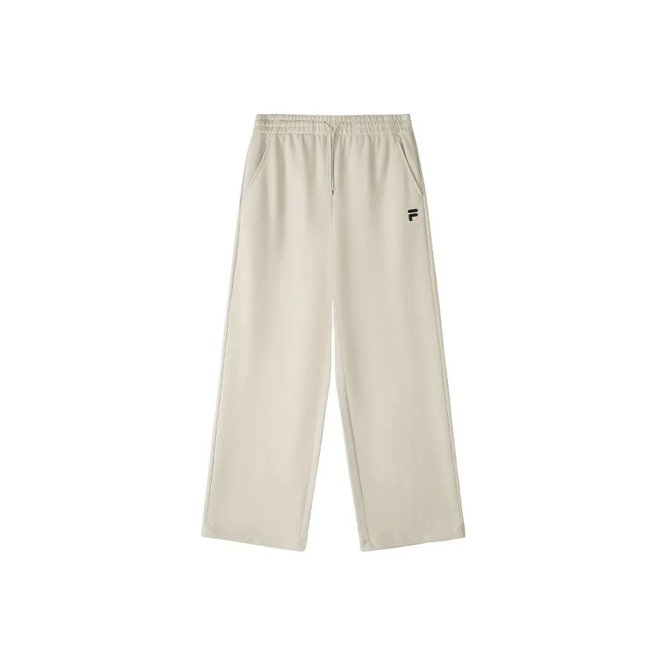 FILA FUSION FOB Series FW24 Knitted Sports Pants Women's Lotus Bean Grey