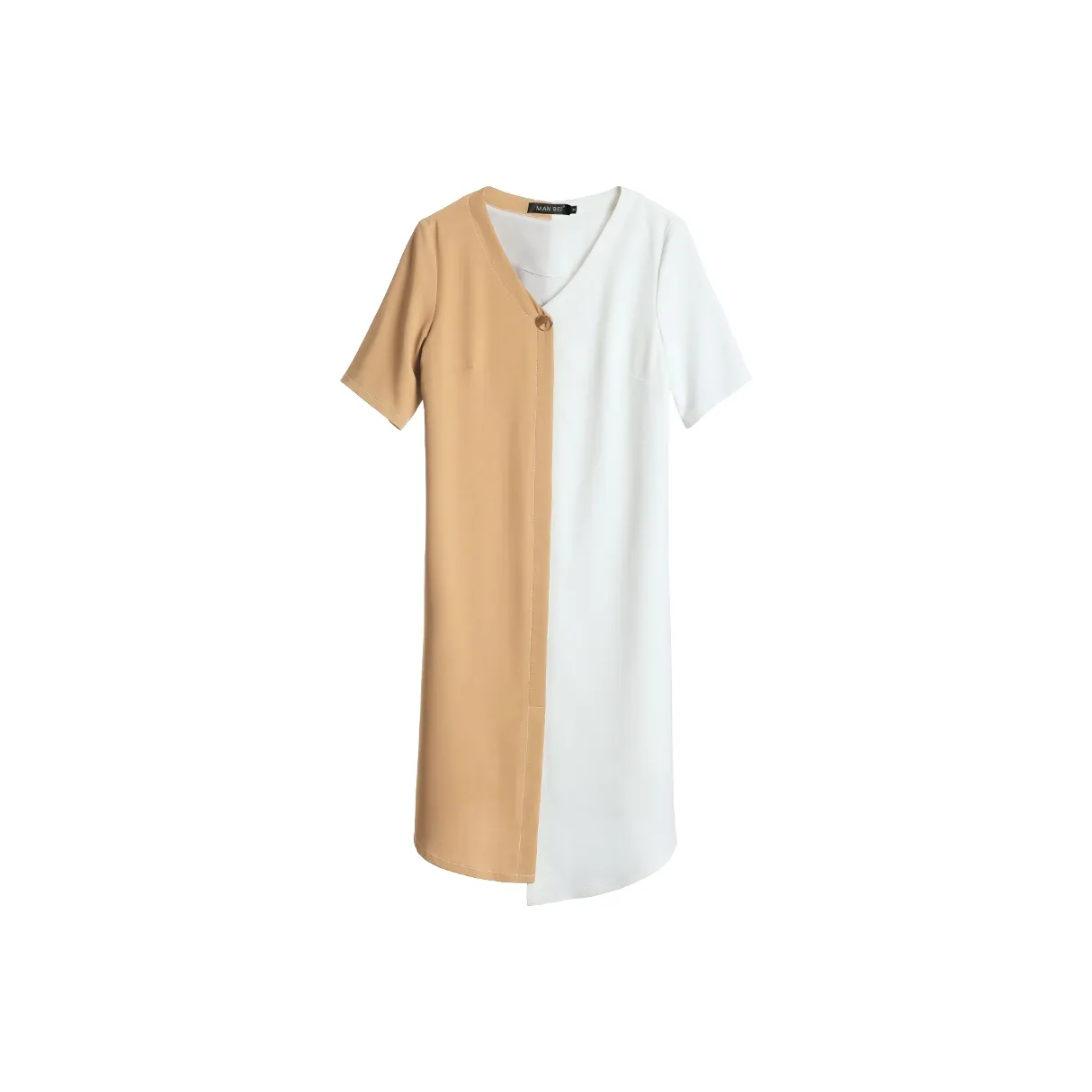 Mambe Короткий рукав Платье Женское Белое