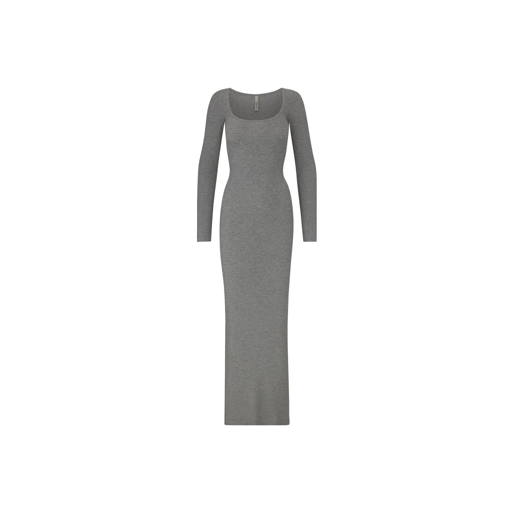 SKIMS SOFT LOUNGE Collection Long Sleeved Dress Women's Heather Grey/Gray