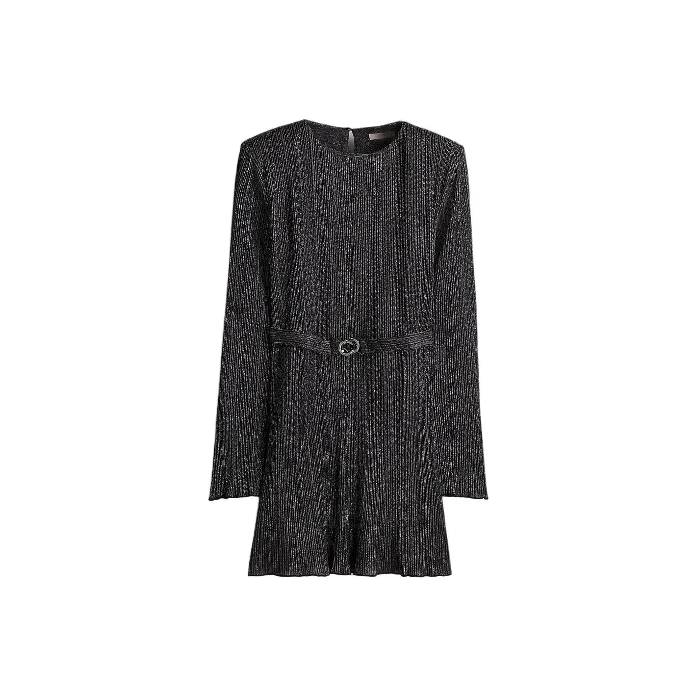 H&M Long Sleeved Dress Women's Black/Shimmery