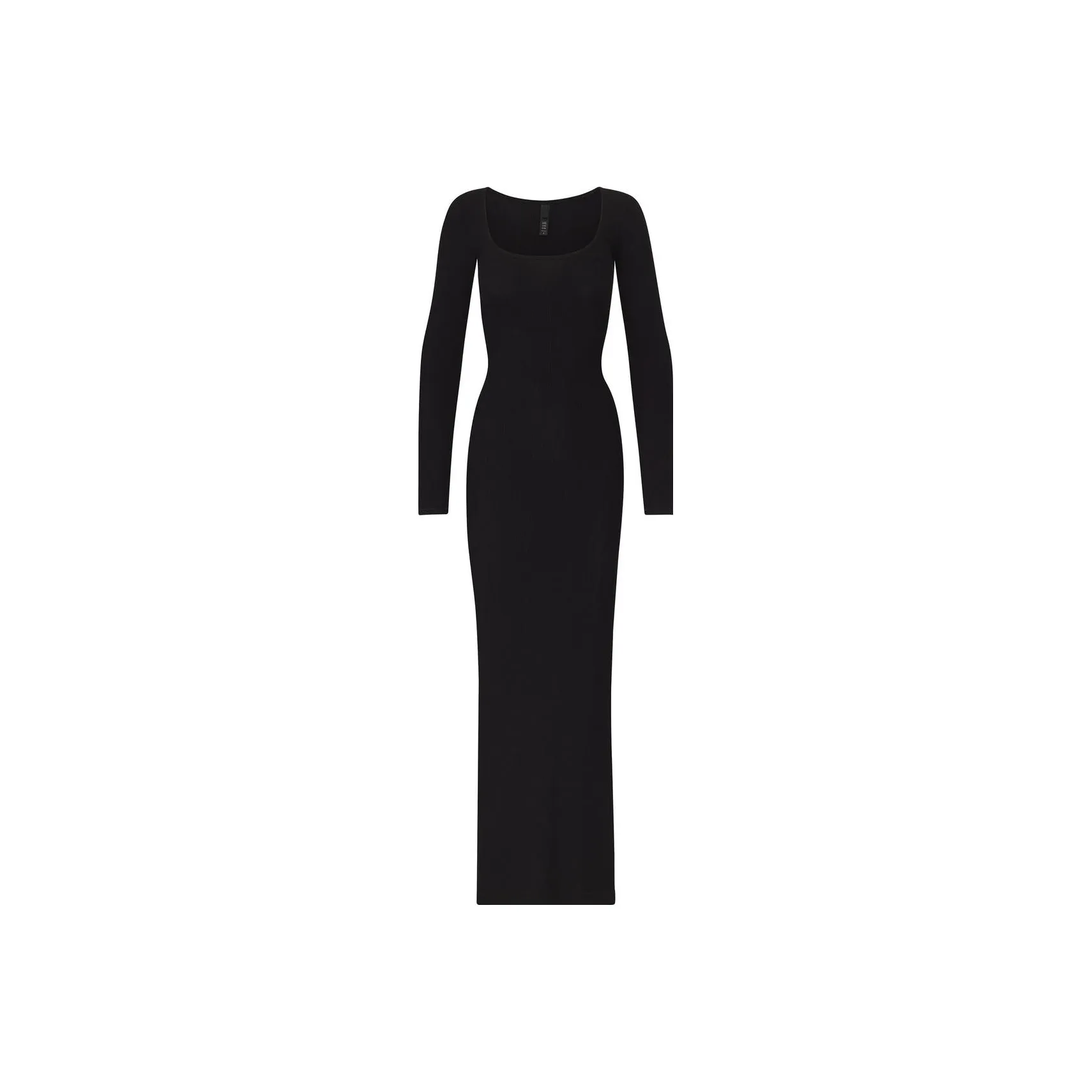 SKIMS SOFT LOUNGE LONG SLEEVE DRESS Long Sleeved Dresses Women's Onyx Black
