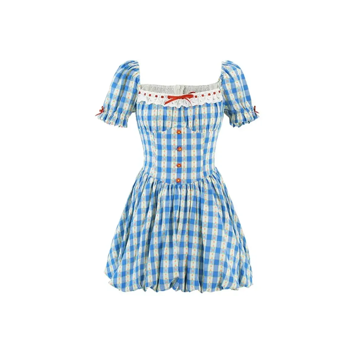 ZUKIZUKI Короткий рукав Платье Женское Синее