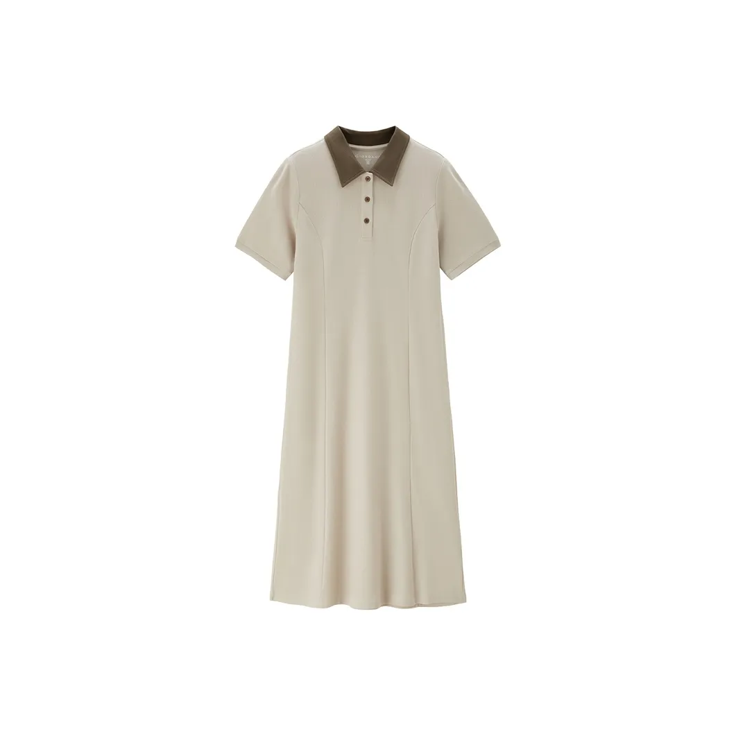 Giordano Короткий рукав Платье Женское