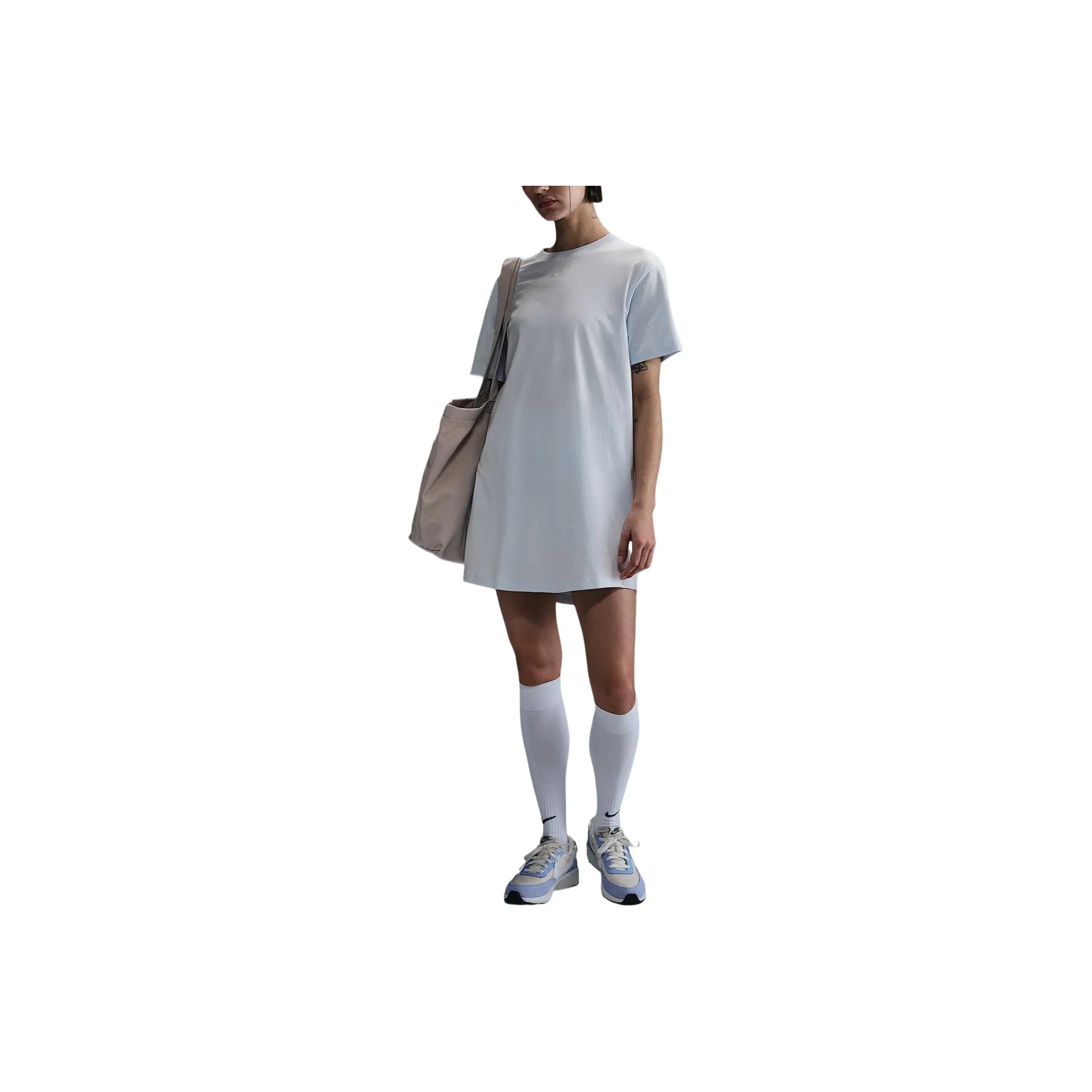 Nike Short-Sleeved Dresses Women's Light Blue