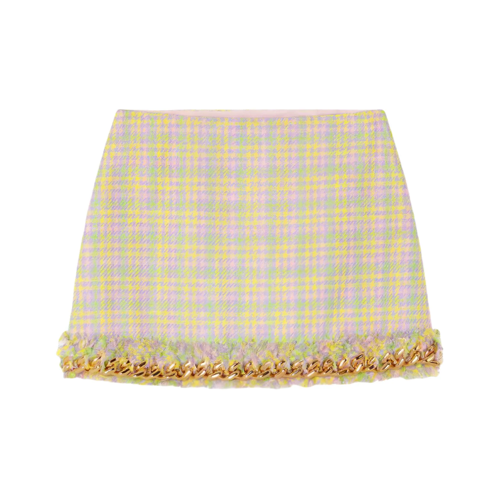 VERSACE SS22 Повседневные короткие юбки Женские Желтые