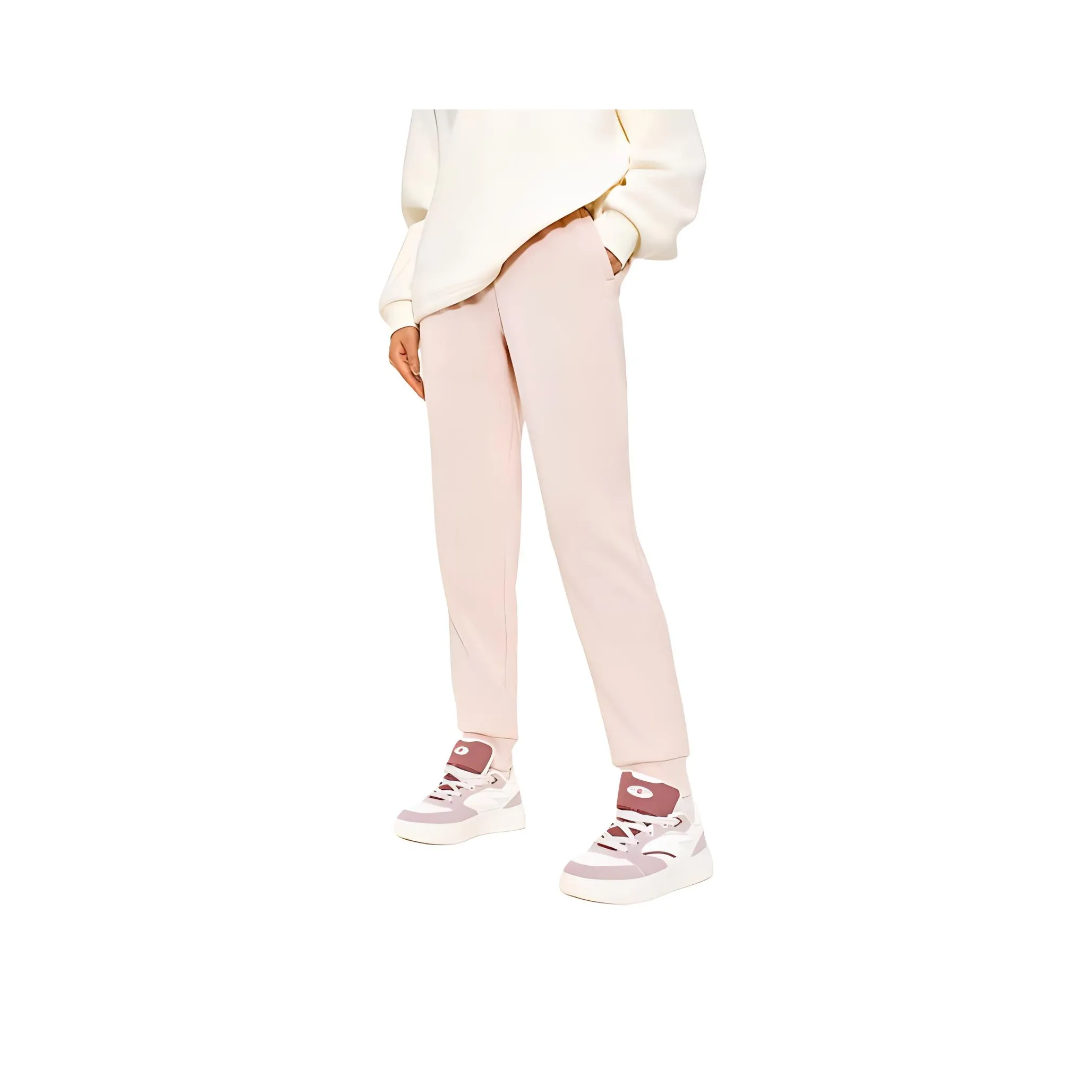 Anta Sports Life Collection Knitted Sports Pants Women's Winter Pink