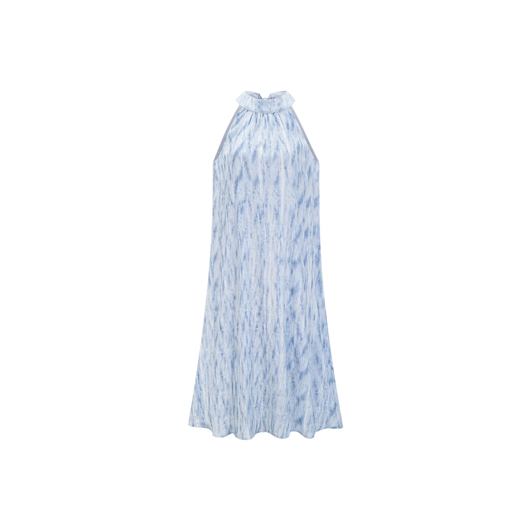 Mrs. Island Song Sleeveless Dress Women's Tie Dye Blue