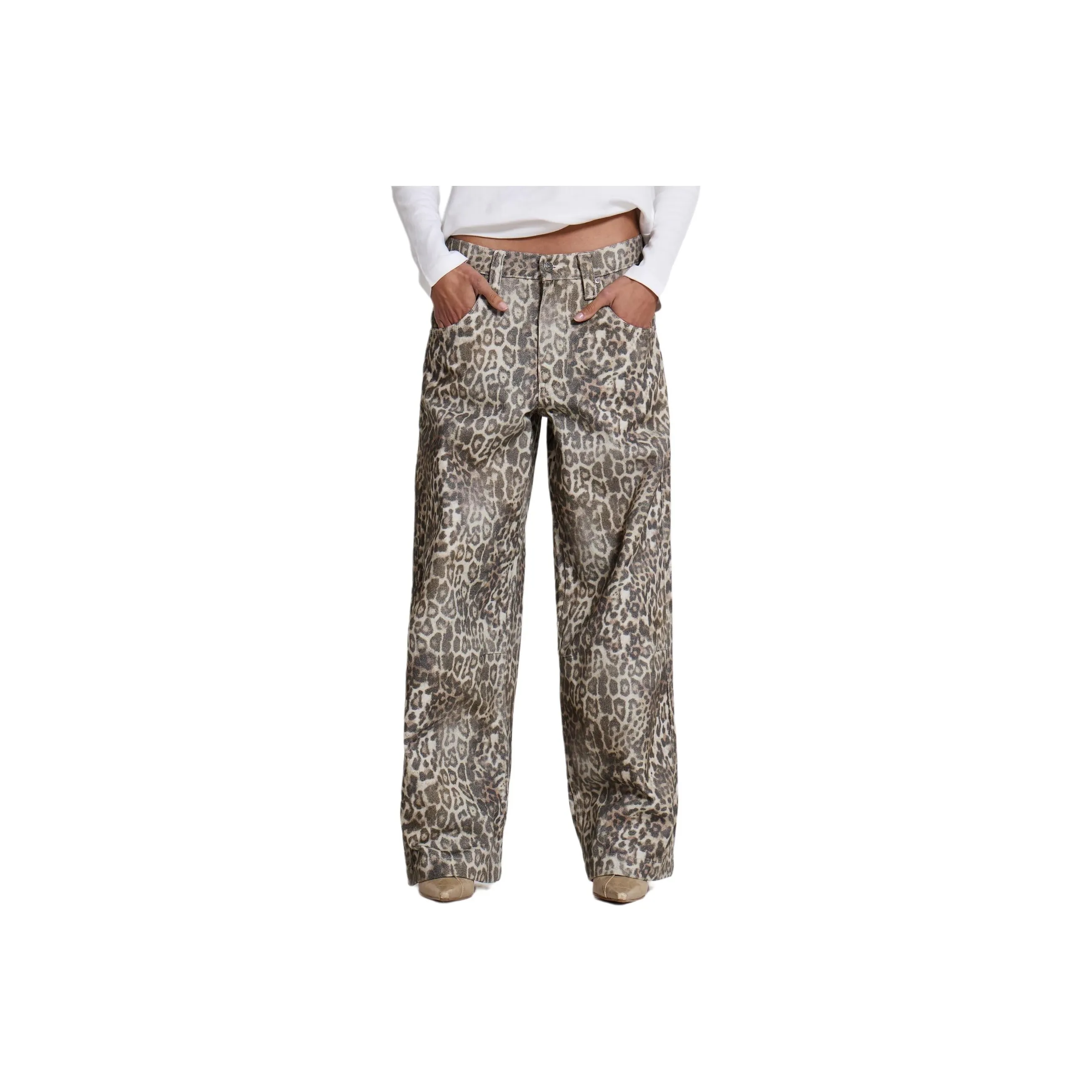 Jaded London Jeans Women's Leopard Print