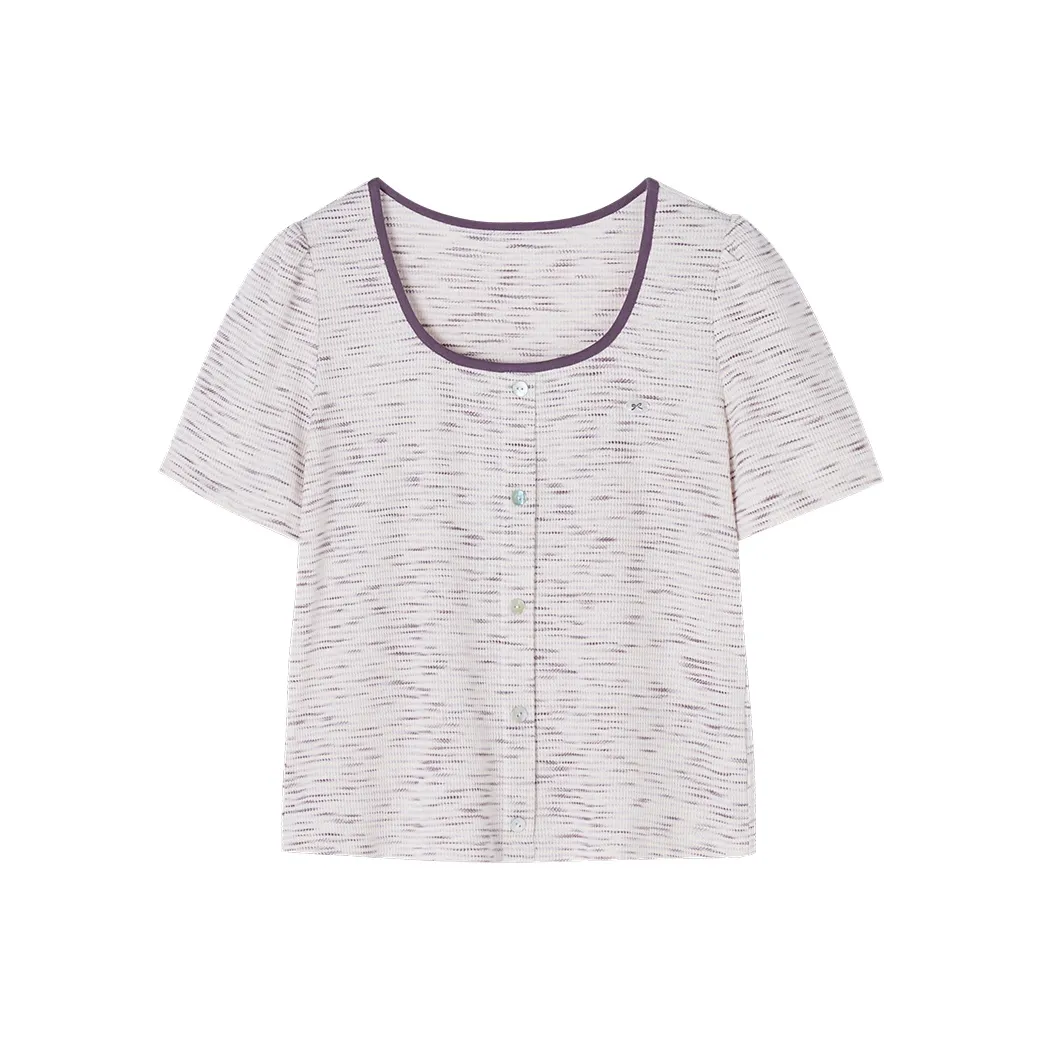 XIANGYING T Shirt Women's Purple