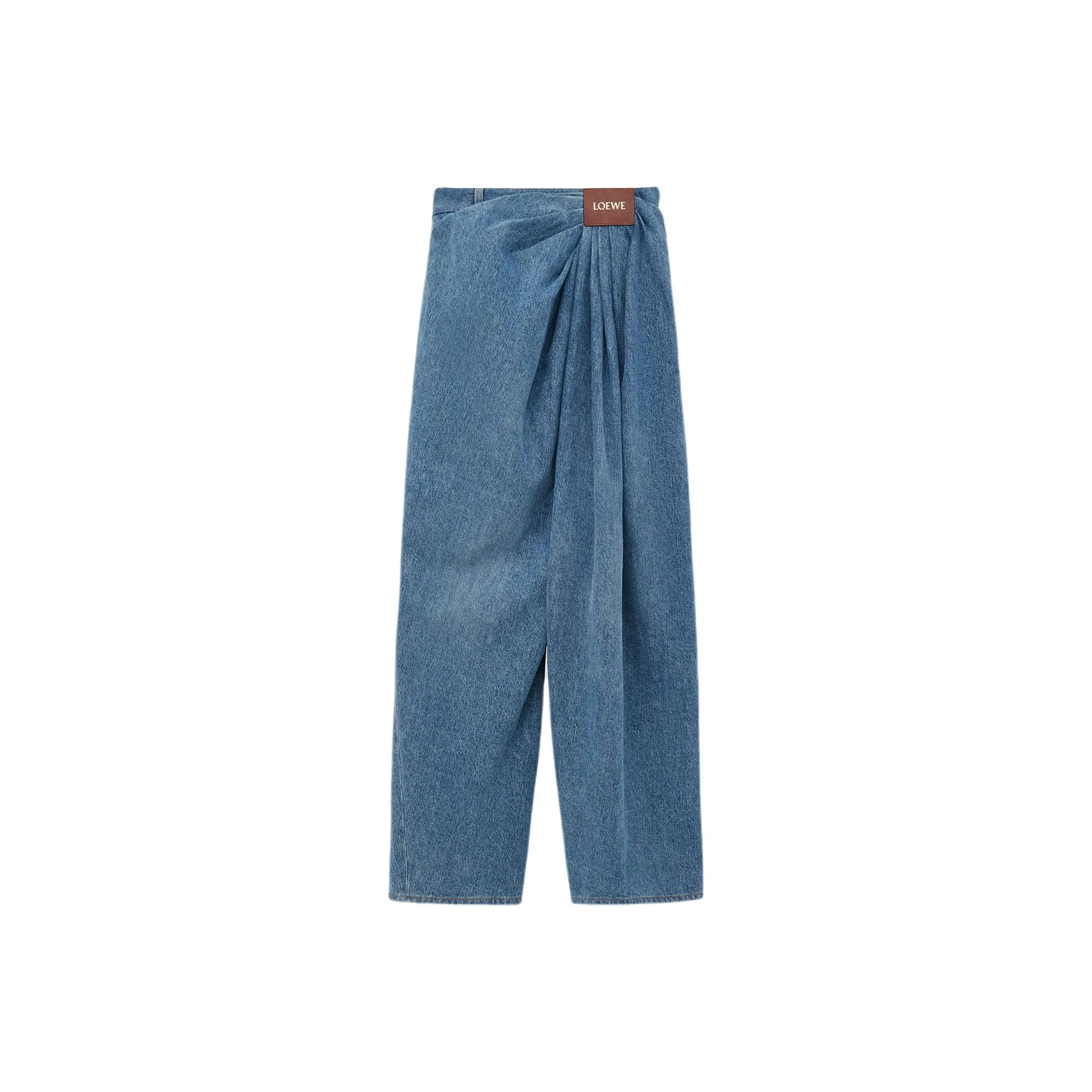 LOEWE Draped Jeans 'Indigo Blue'