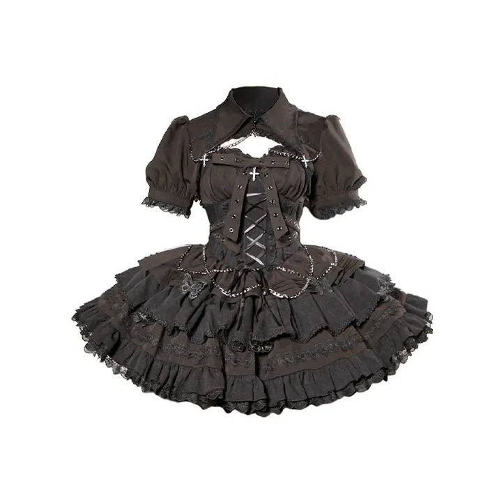 Leopard Kitten Короткий рукав Платье Женское