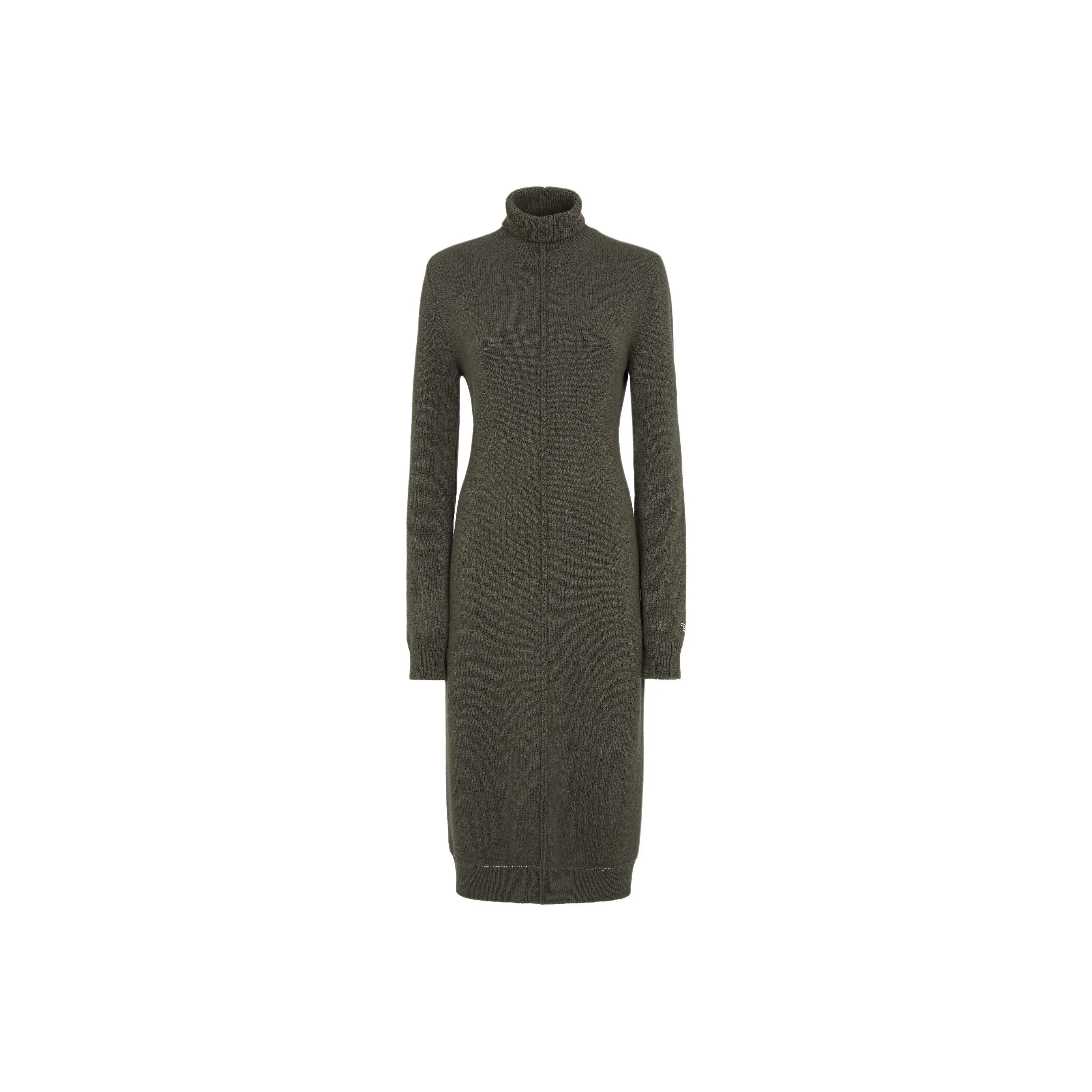 FENDI Turtleneck Long Sleeve Dress