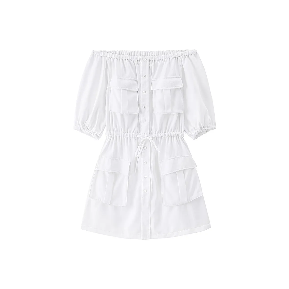 Miss Sixty Короткий рукав Платье Женское Белое